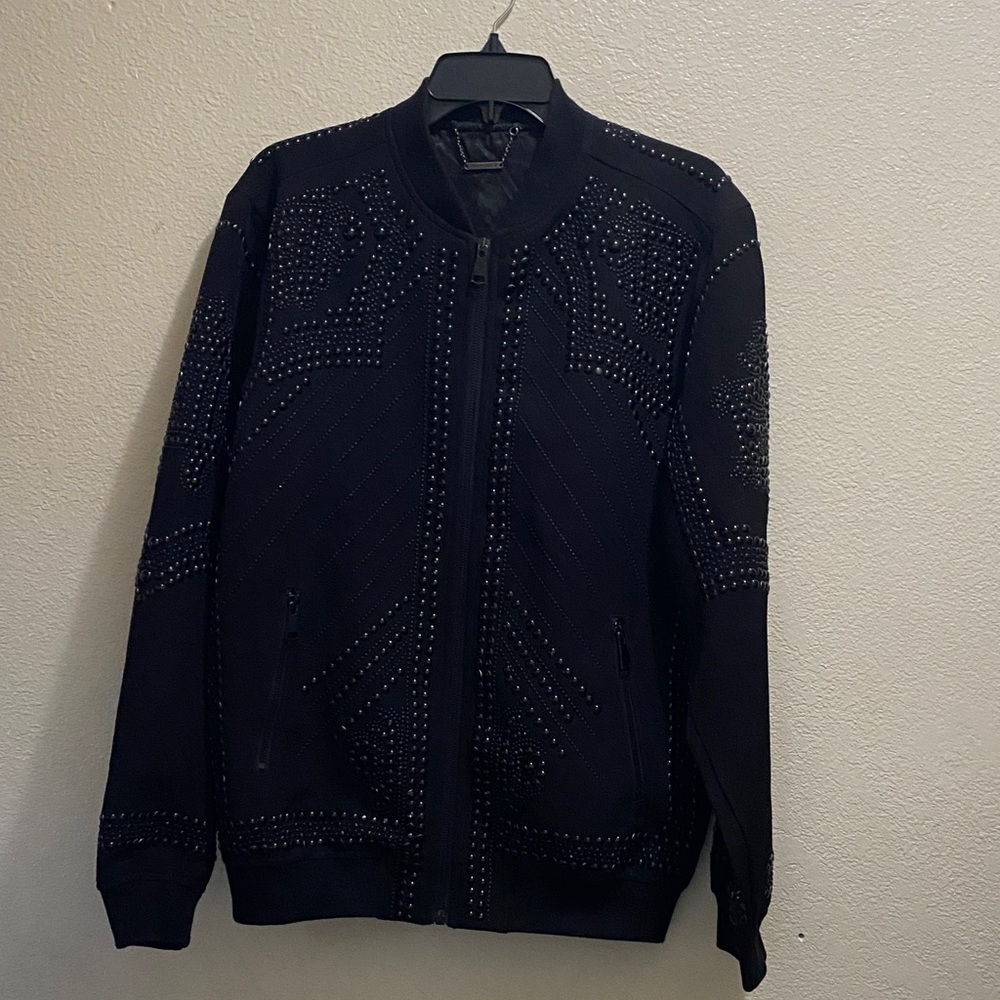 Men's Black Studded Jacket